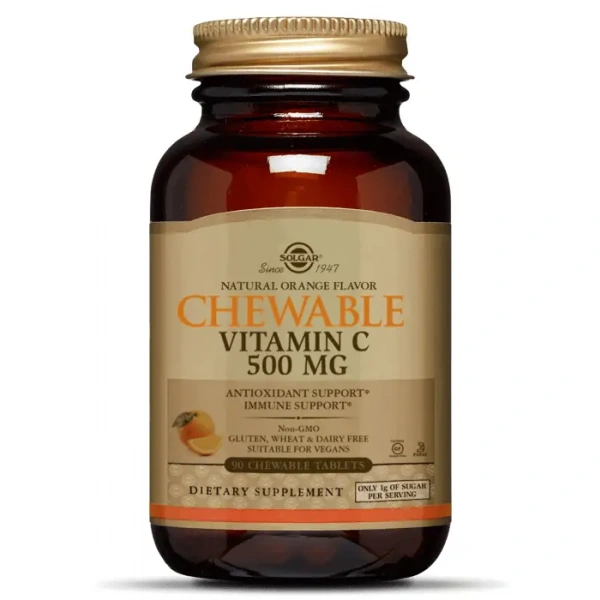 SOLGAR Chewable Vitamin C (Immunity) 500mg - 90 Lozenges