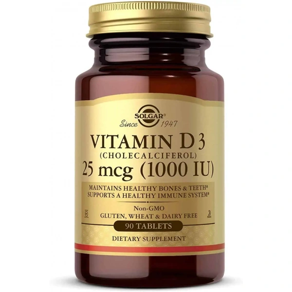 SOLGAR Vitamin D3 Natural 1000IU 100 capsules
