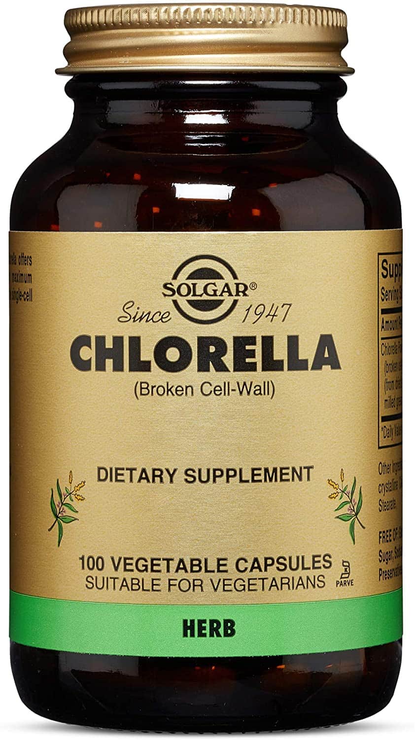 SOLGAR Chlorella 520mg - 100 kapsułek wegańskich