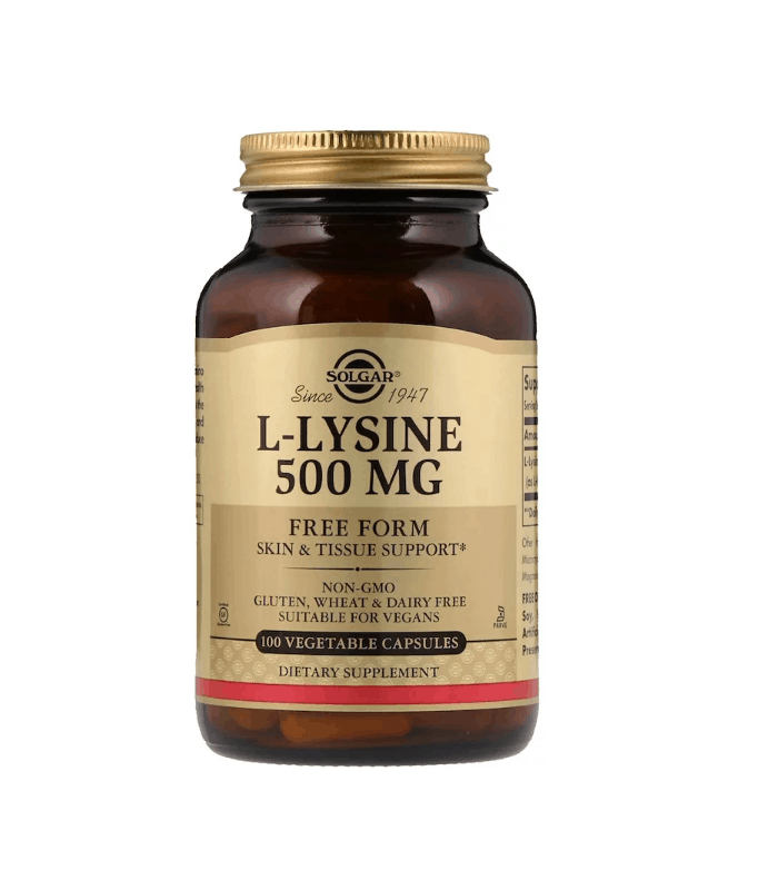 SOLGAR L-Lysine (L-Lizyna) 500mg 100 Kapsułek wegetariańskich