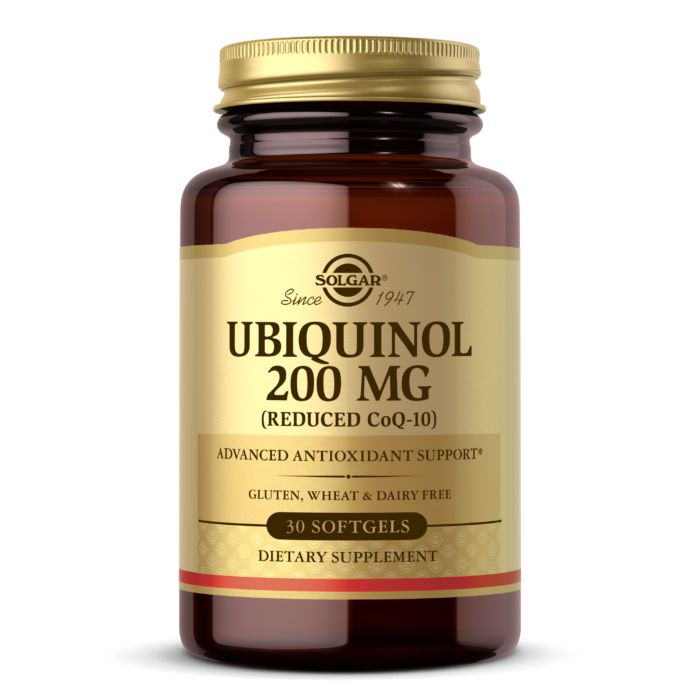 SOLGAR Ubiquinol 200mg (Zredukowana postać Koenzymu Q10) 30 Kapsułek żelowych