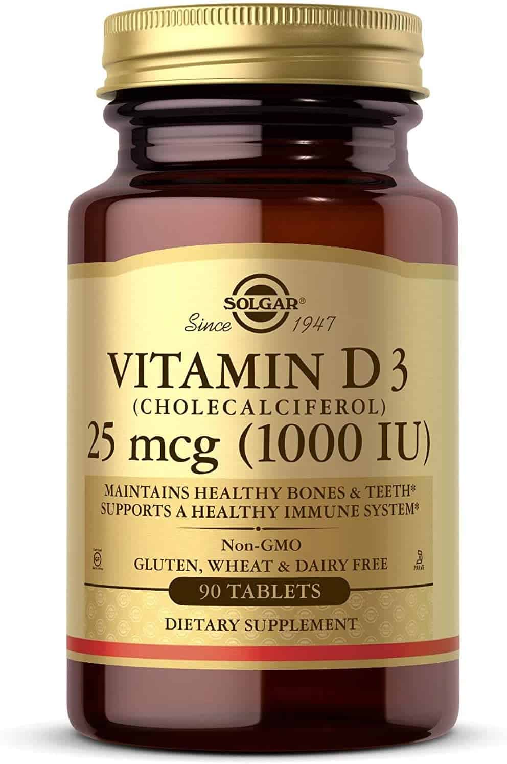 SOLGAR Witamina D3 Naturalna 1000IU 100 Kapsułek