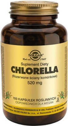 Solgar Chlorella 520mg 100 Kapsułek Wegańskich Niska Cena Sprawdź Opinie I