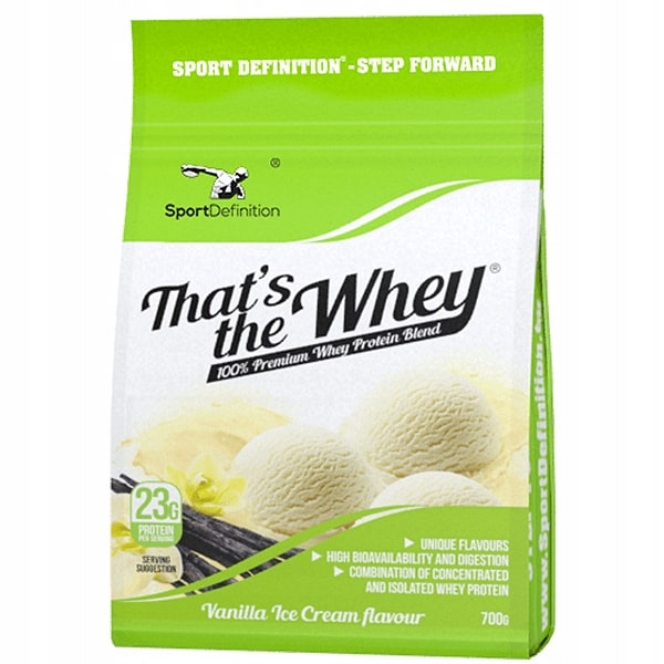 SPORT DEFINITION That's The Whey (Koncentrat oraz izolat białek serwatki) 700g Lody Waniliowe