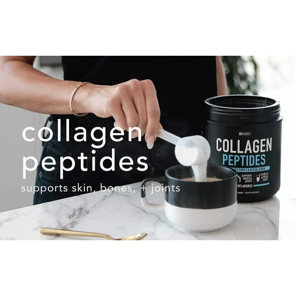 SPORTS RESEARCH Collagen Peptides (Kolagen typu I i III) 454g