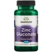 SWANSON Zinc Gluconate (Cynk Glukonian) 30mg - 250 tabletek