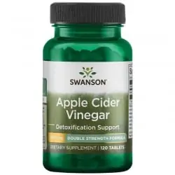 SWANSON Apple Cider Vinegar (Ocet jabłkowy) 120 Tabletek