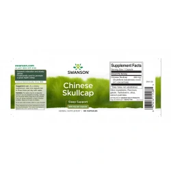 SWANSON Chinese Skullcap 400mg (Wsparcie Snu) 90 Kapsułek