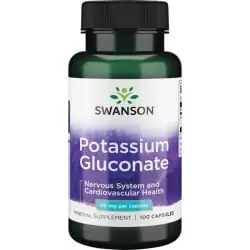 SWANSON Potassium Gluconate (Glukonian potasu) 100 Kapsułek