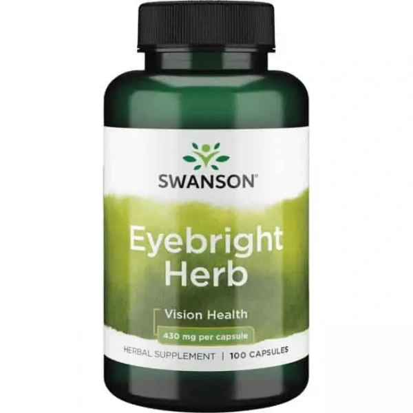 SWANOSN Eyebright Herb (Zdrowie oczu i zatok) 100 Kapsułek