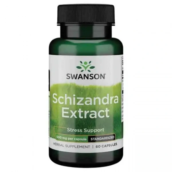 SWANSNON Schizandra Extract (Wsparcie wątroby, Łagodzi stres) 60 Kapsułek