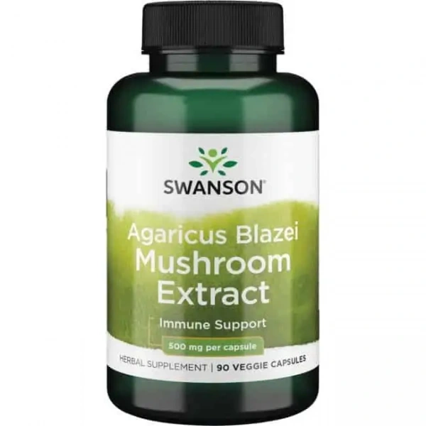 SWANSON Agaricus Blazei Mushroom Extract (Układ odpornościowy) 90 Kapsułek wegetariańskich