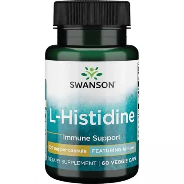 SWANSON AjiPure L-Histidine (Histydyna) 60 Kapsułek wegetariańskich