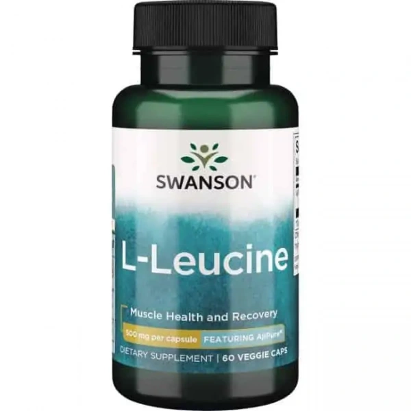SWANSON AjiPure L-Leucine (Muscle Regeneration) 60 Vegetarian Capsules