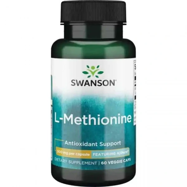 SWANSON AjiPure L-Methionine (L-Metionina) 60 Kapsułek wegetariańskich