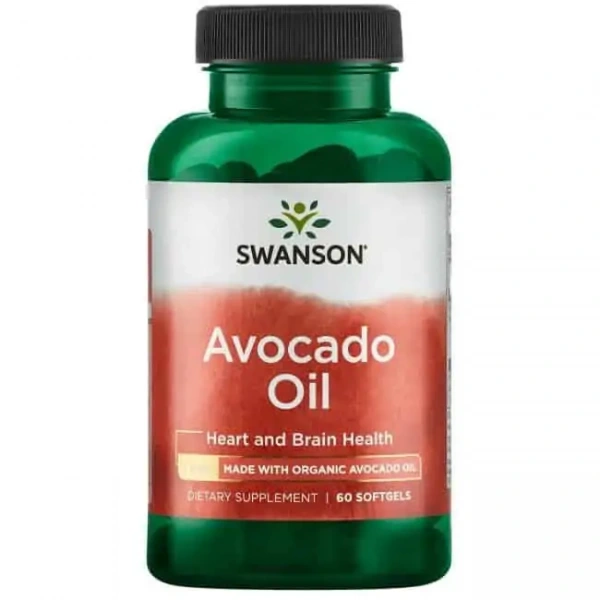 SWANSON Avocado Oil (Olej z Awokado) 60 Kapsułek żelowych