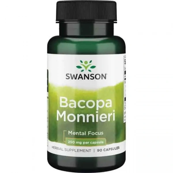 SWANSON Bacopa Monnieri 250mg (Support for Memory and Brain Work) 90 Capsules