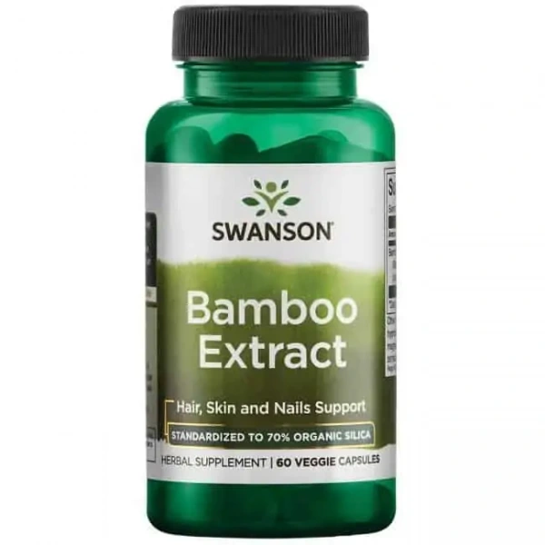 SWANSON Bamboo Extract (Bambus, Wspiera naturalne piękno) 60 Kapsułek wegetariańskich