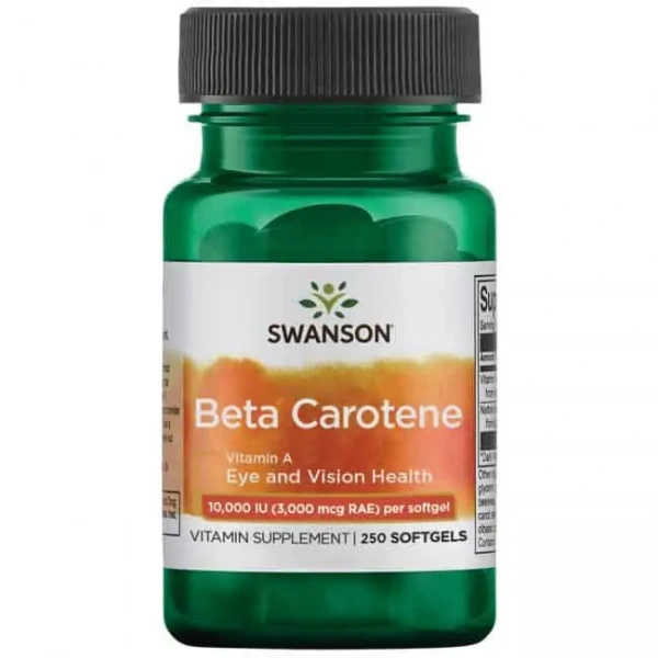 SWANSON Beta Carotene (Witamin A) 10,000 IU 250 Softgels