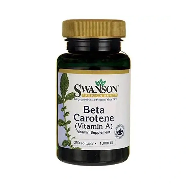 SWANSON Beta Carotene Vitamin A 3000  IU (Natural Vitamin A) 250 gel capsules