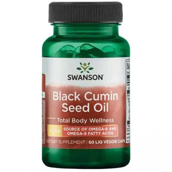 SWANSON Black Cumin Seed Oil (Olej z nasion czarnuszki) 60 Kapsułek płynnych wegetariańskich
