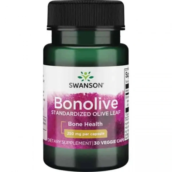 SWANSON Bonolive Standardized Olive Leaf 30 Kapsułek wegetariańskich