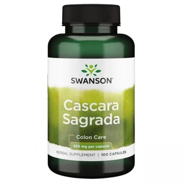 SWANSON Cascara Sagrada 450mg (Regular Bowel Movement Support) 100 Capsules