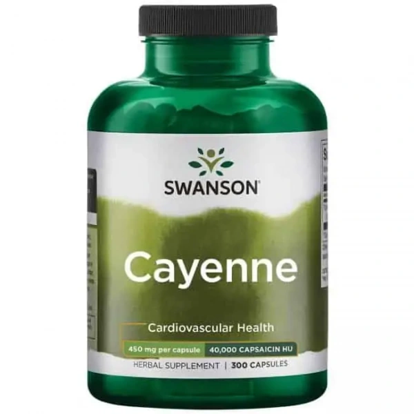 SWANSON Cayenne (Serce i układ krwionośny) 300 Kapsułek
