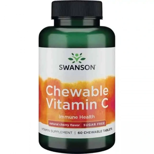 SWANSON Chewable Vitamin C (Witamian C) 60 Tabletek do żucia