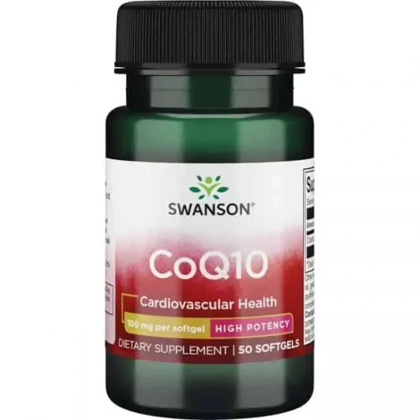 SWANSON CoQ10 100mg (Coenzyme Q10) 50 Gel capsules