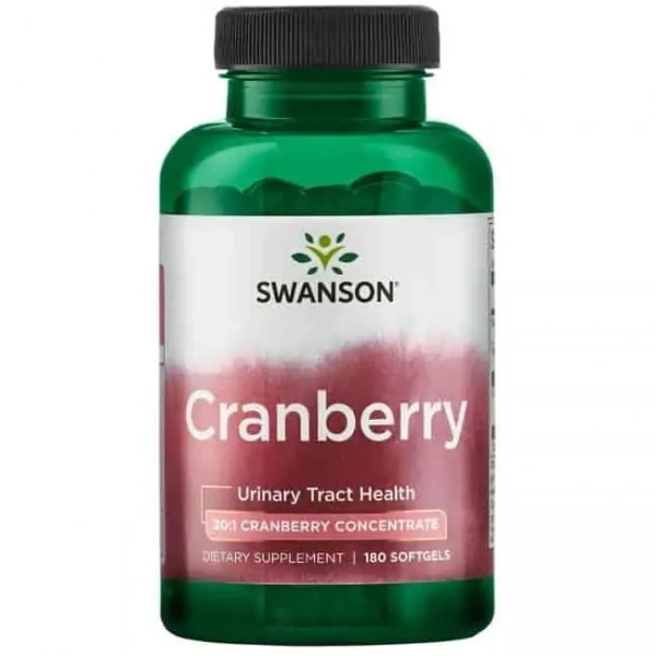 SWANSON Cranberry (Żurawina, Drogi moczowe) 180 Kapsułek żelowych