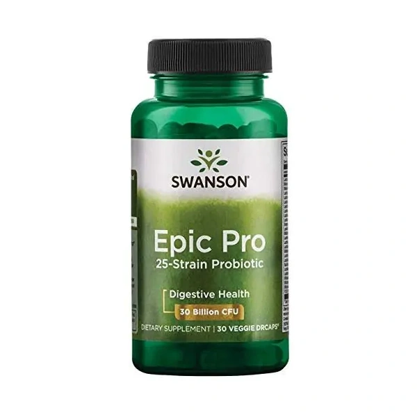 SWANSON Epic Pro 25-Strain Probiotic (Probiotyk) - 30 kapsułek wegetariańskich