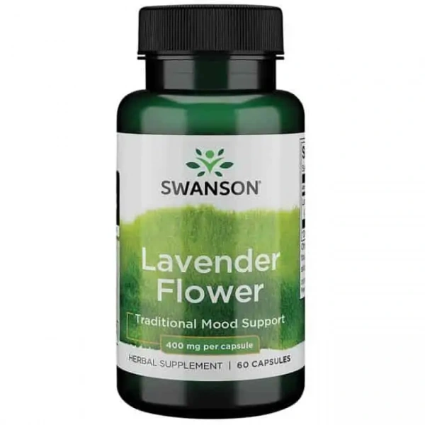 SWANSON Full Spectrum Lavender Flower (Lawenda, Relaksacja) 60 Kapsułek