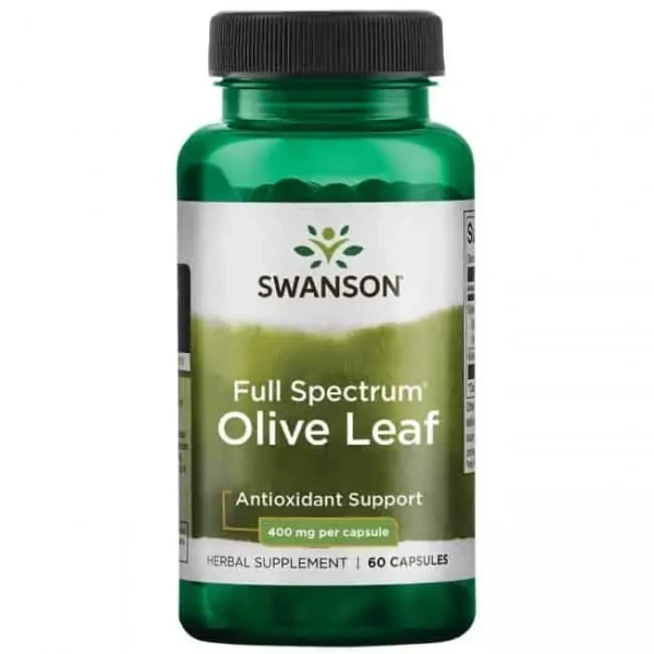 SWANSON Full Spectrum Olive Leaf (Liść oliwny, Odporność) 60 Kapsułek