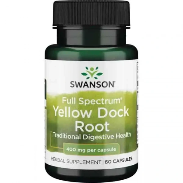 SWANSON Full Spectrum Yellow Dock Root (Układ pokarmowy) 60 Kapsułek