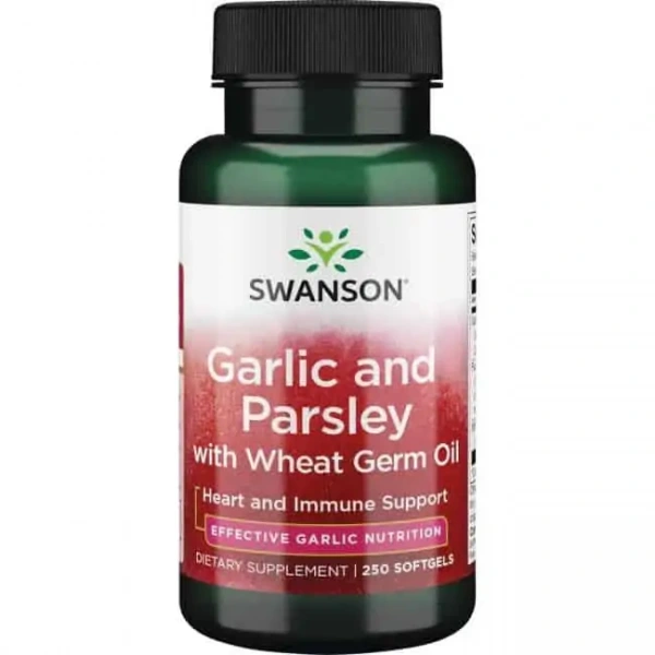 SWANSON Garlic and Parsley with Wheat Germ Oil 250 Softgels