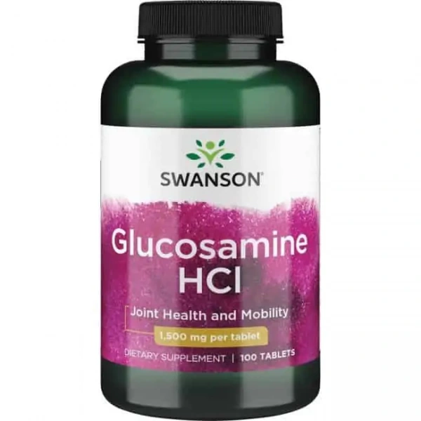SWANSON Glucosamine HCl (Ochrona Chrząstki Stawowej) 100 Tabletek