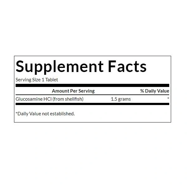 SWANSON Glucosamine HCl (Ochrona Chrząstki Stawowej) 100 Tabletek