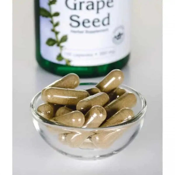 SWANSON Grape Seed (Pestki winogron, Antyoksydant) 100 Kapsułek