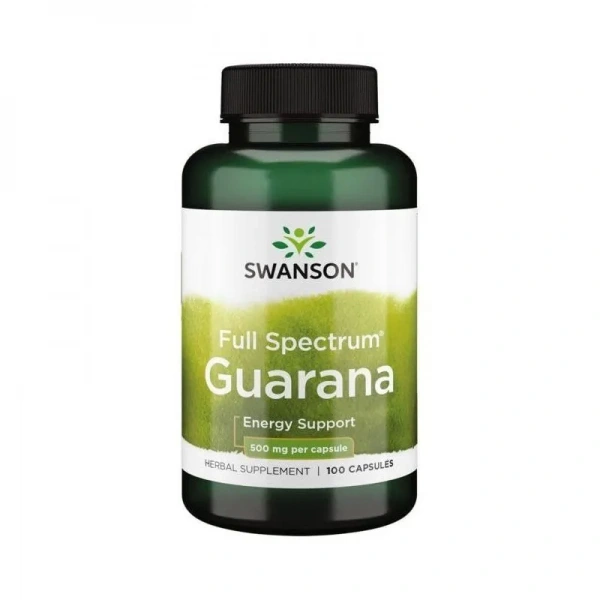SWANSON Guarana 500mg - 100 kapsułek