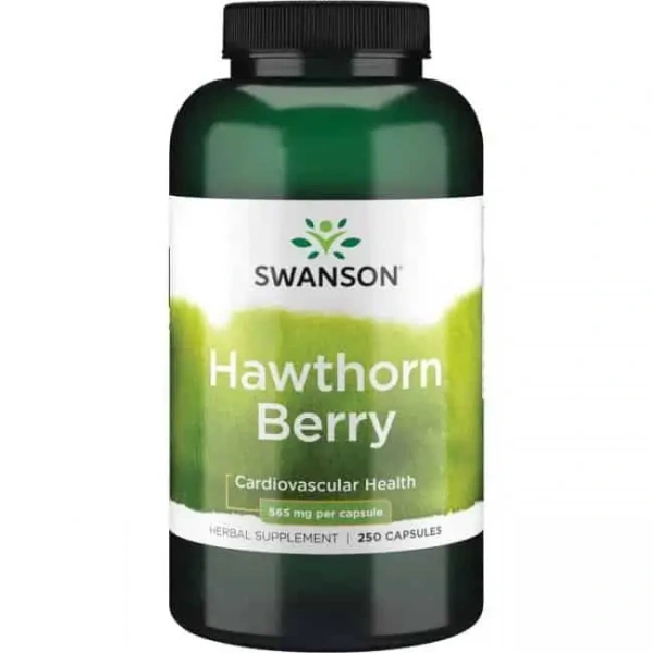 SWANSON Hawthorn Berries (Głóg, Serce i układ krwionośny) 250 Kapsułek
