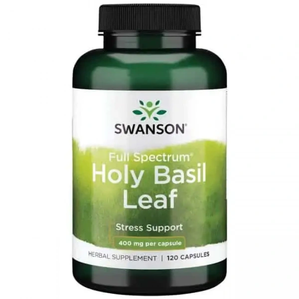 SWANSON Holy Basil Leaf (Odporność na Stres) 120 Kapsułek