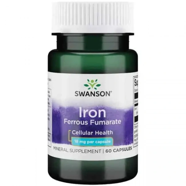 SWANSON Iron (Iron Fumarate) 60 capsules