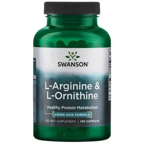 SWANSON L-Arginine & L-Ornithine 100 Capsules