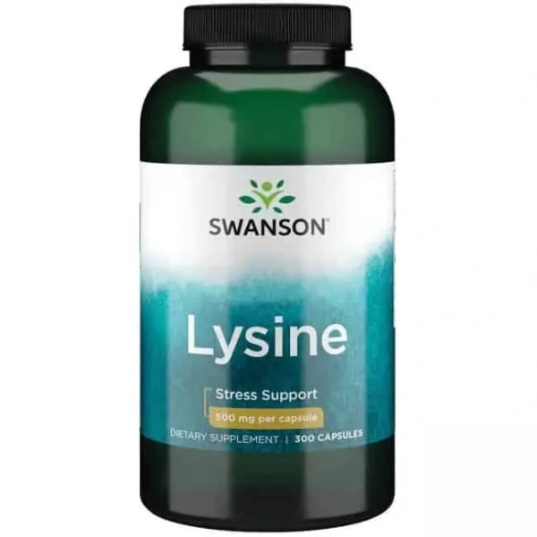 SWANSON L-Lysine 500mg Free-Form 300 Capsules