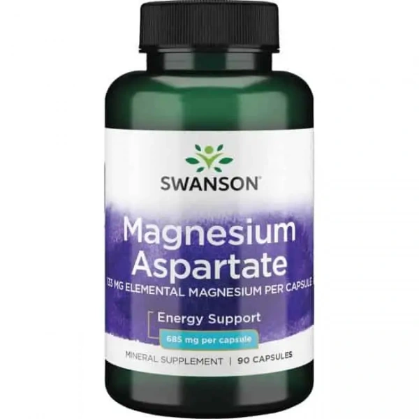 SWANSON Magnesium Aspartate (Neuromuscular Health) 90 Capsules