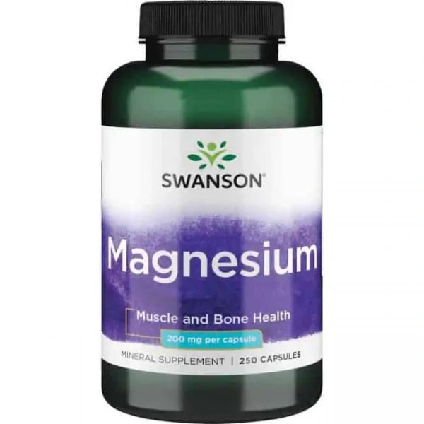 SWANSON Magnesium (Magnez) 250 Kapsułek
