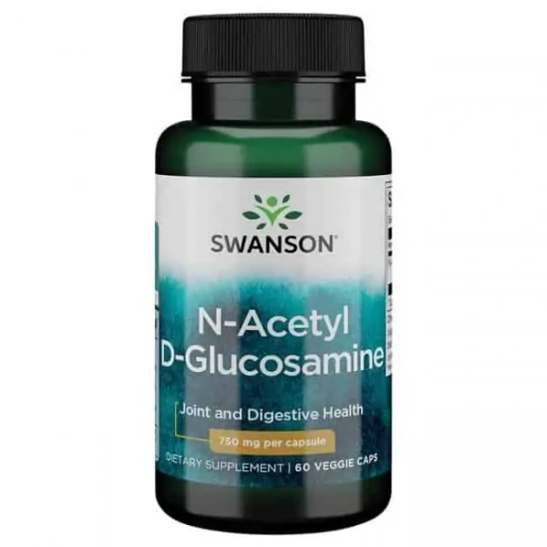 SWANSON N-Acetyl D-Glucosamine (N-A-G) (Stawy, Układ pokarmowy) 60 Kapsułek wegetariańskich