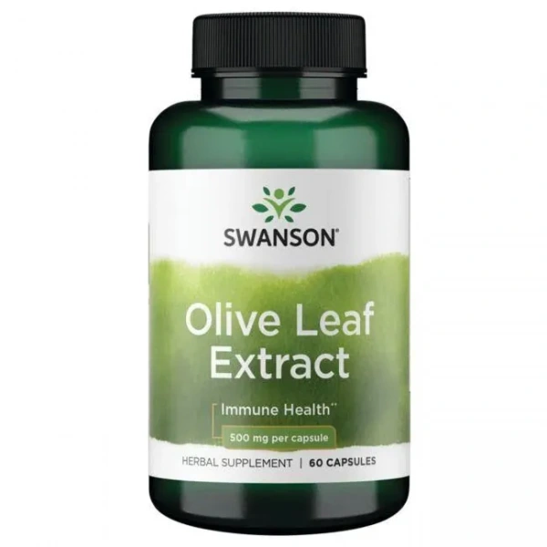 SWANSON Olive Leaf Extract (Ekstrakt z Liści Oliwnych) 500mg - 60 kapsułek
