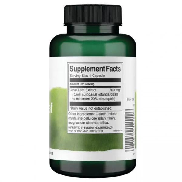 SWANSON Olive Leaf Extract 500mg 120 caps